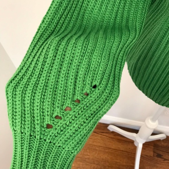 NWT Code X Mode Knit Green Cardigan Sweater - Picture 4 of 12